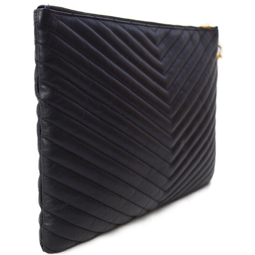SAINT LAURENT PARIS Monogram Document Holder Clutch Bag - Picture 2 of 9